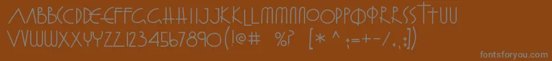 Шрифт FrayGabriel – серые шрифты на коричневом фоне