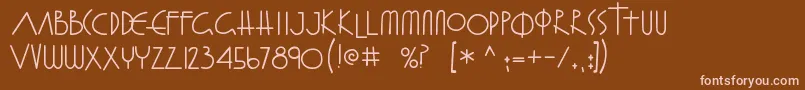 Шрифт FrayGabriel – розовые шрифты на коричневом фоне