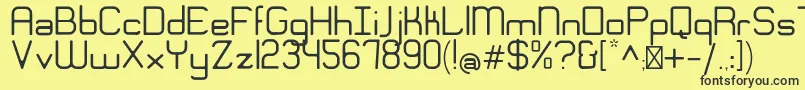 EngadiGentle Font – Black Fonts on Yellow Background