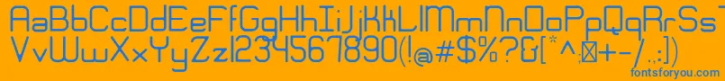 EngadiGentle Font – Blue Fonts on Orange Background
