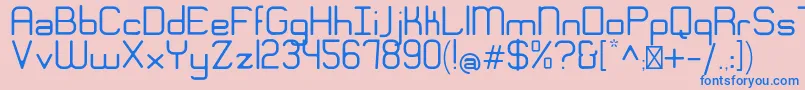 EngadiGentle Font – Blue Fonts on Pink Background