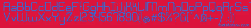 EngadiGentle Font – Blue Fonts on Red Background