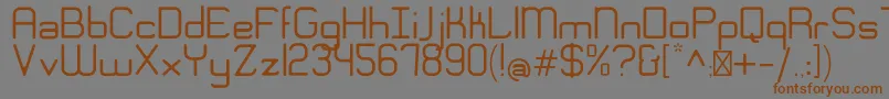 EngadiGentle Font – Brown Fonts on Gray Background