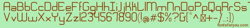 EngadiGentle Font – Brown Fonts on Green Background