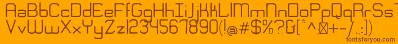 EngadiGentle Font – Brown Fonts on Orange Background