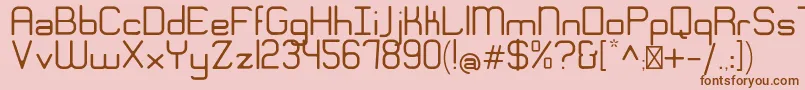 EngadiGentle Font – Brown Fonts on Pink Background