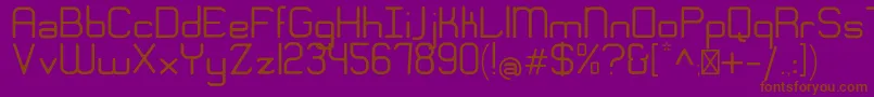 EngadiGentle Font – Brown Fonts on Purple Background