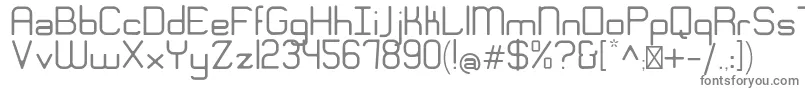 フォントEngadiGentle – 白い背景に灰色の文字