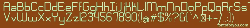 EngadiGentle Font – Green Fonts on Brown Background