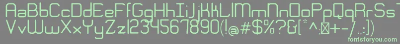 EngadiGentle Font – Green Fonts on Gray Background