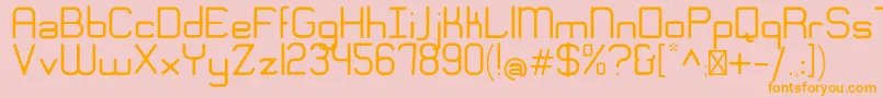 EngadiGentle Font – Orange Fonts on Pink Background