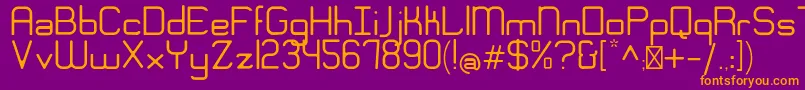 EngadiGentle Font – Orange Fonts on Purple Background