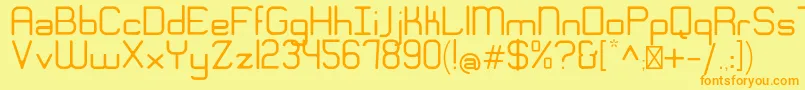 EngadiGentle Font – Orange Fonts on Yellow Background