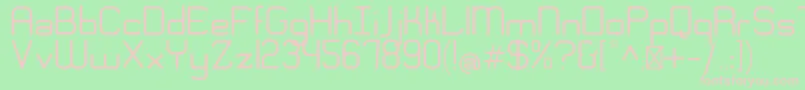 EngadiGentle Font – Pink Fonts on Green Background