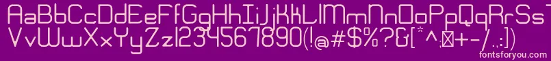 EngadiGentle Font – Pink Fonts on Purple Background