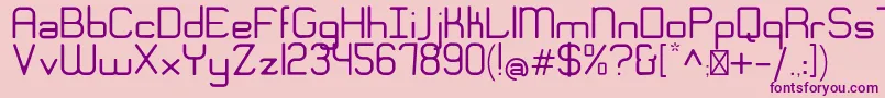 EngadiGentle Font – Purple Fonts on Pink Background