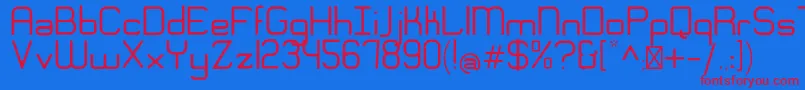 EngadiGentle Font – Red Fonts on Blue Background