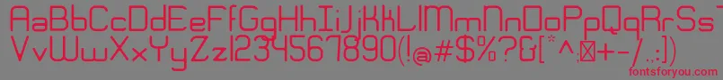 EngadiGentle Font – Red Fonts on Gray Background