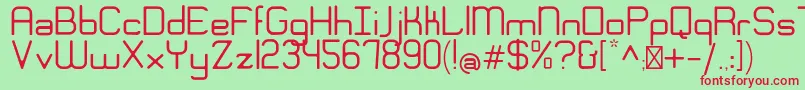 EngadiGentle Font – Red Fonts on Green Background