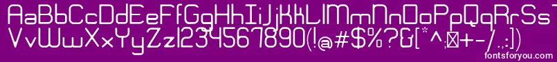 EngadiGentle Font – White Fonts on Purple Background
