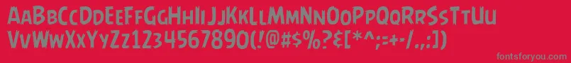AngrybirdsRegular Font – Gray Fonts on Red Background