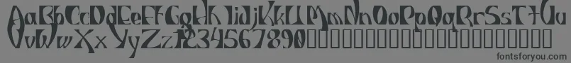 Шрифт IndiosbravosTitling – чёрные шрифты на сером фоне