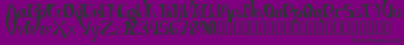 fuente IndiosbravosTitling – Fuentes Negras Sobre Fondo Morado