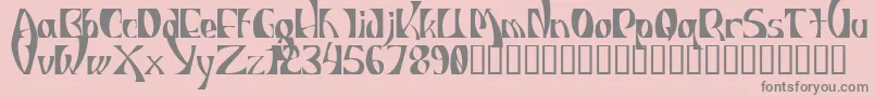 IndiosbravosTitling Font – Gray Fonts on Pink Background