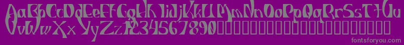 IndiosbravosTitling Font – Gray Fonts on Purple Background