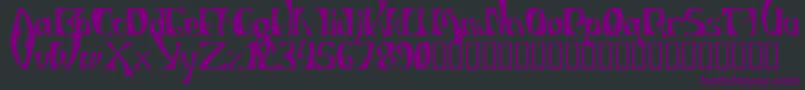 IndiosbravosTitling Font – Purple Fonts on Black Background