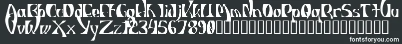 IndiosbravosTitling Font – White Fonts on Black Background