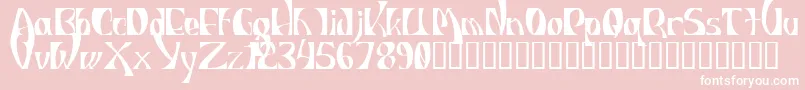 IndiosbravosTitling Font – White Fonts on Pink Background