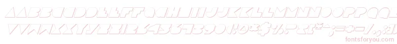 DiscoDeckShadowItalic-Schriftart – Rosa Schriften