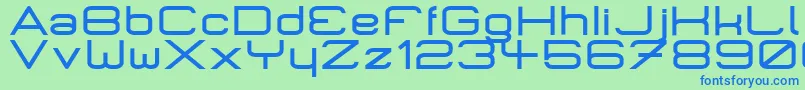 MicromiepsBold Font – Blue Fonts on Green Background