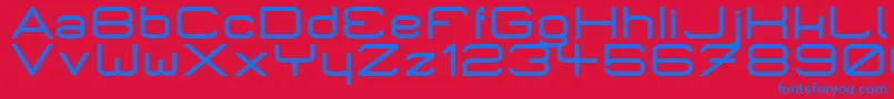 MicromiepsBold Font – Blue Fonts on Red Background