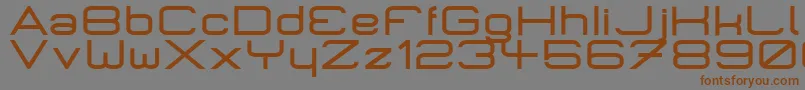 MicromiepsBold Font – Brown Fonts on Gray Background