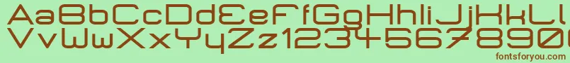 MicromiepsBold Font – Brown Fonts on Green Background