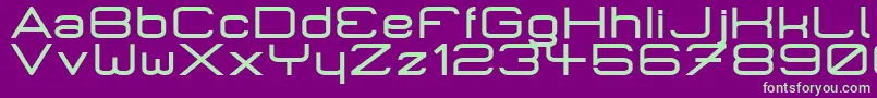 MicromiepsBold Font – Green Fonts on Purple Background