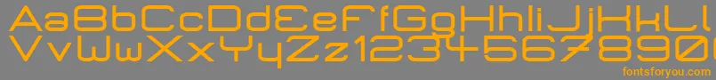 MicromiepsBold Font – Orange Fonts on Gray Background