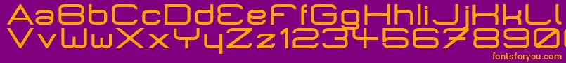 MicromiepsBold Font – Orange Fonts on Purple Background