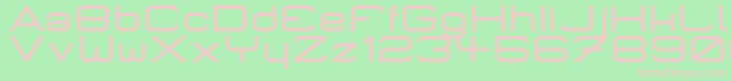 MicromiepsBold Font – Pink Fonts on Green Background