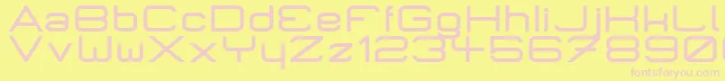 MicromiepsBold Font – Pink Fonts on Yellow Background