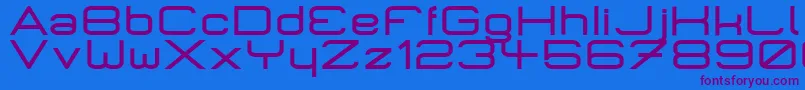 MicromiepsBold Font – Purple Fonts on Blue Background