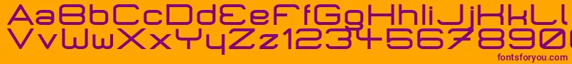 MicromiepsBold Font – Purple Fonts on Orange Background