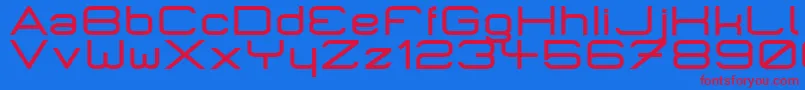 MicromiepsBold Font – Red Fonts on Blue Background