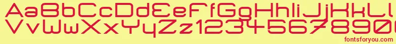 MicromiepsBold Font – Red Fonts on Yellow Background