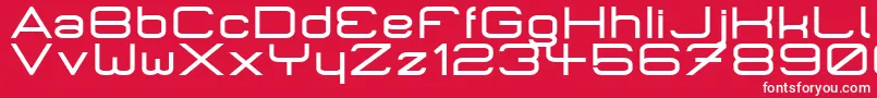 MicromiepsBold Font – White Fonts on Red Background