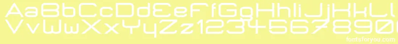 MicromiepsBold Font – White Fonts on Yellow Background