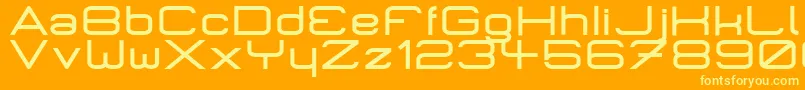 MicromiepsBold Font – Yellow Fonts on Orange Background