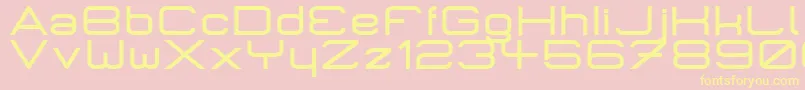 MicromiepsBold Font – Yellow Fonts on Pink Background